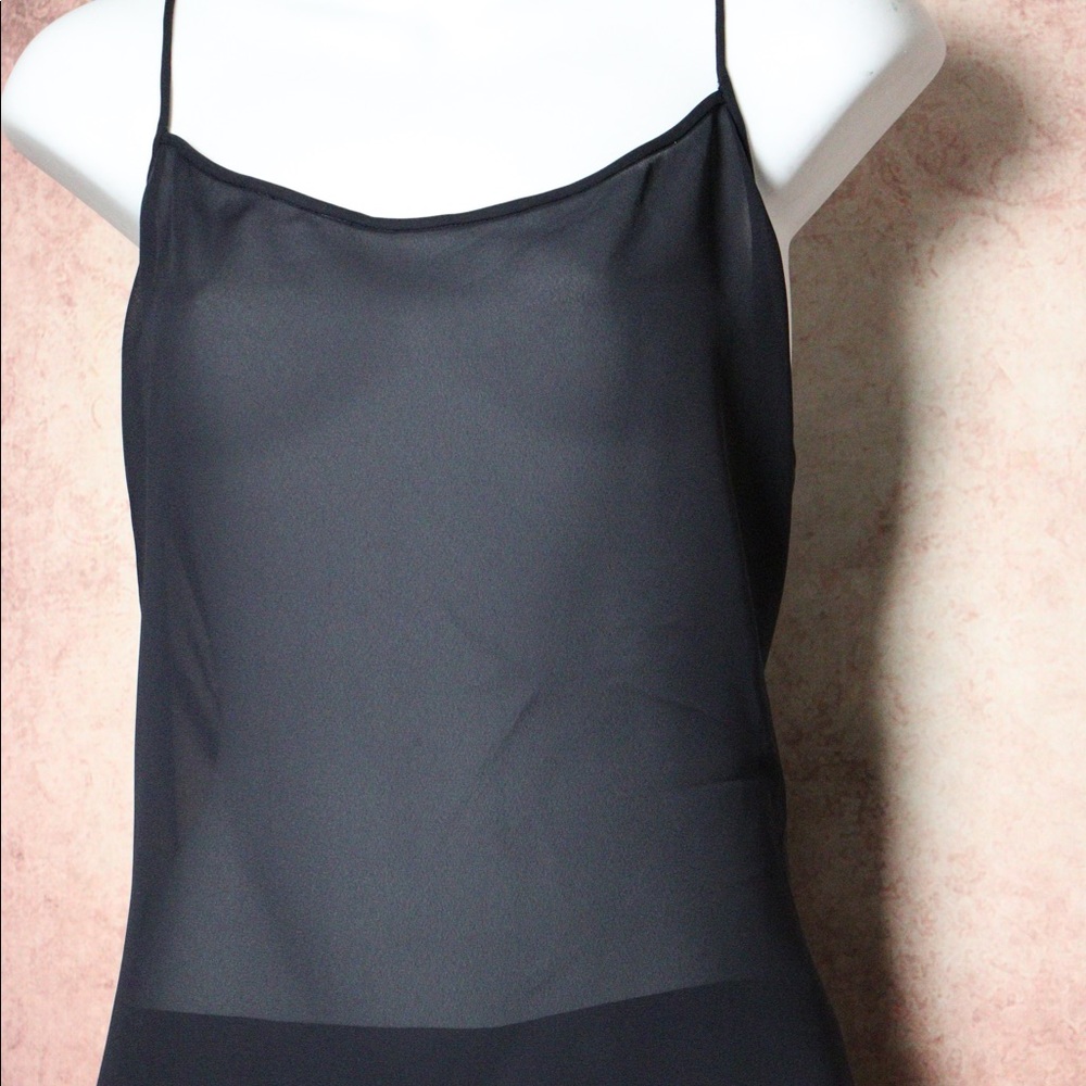 Jones New York Navy blue sheer Camisole